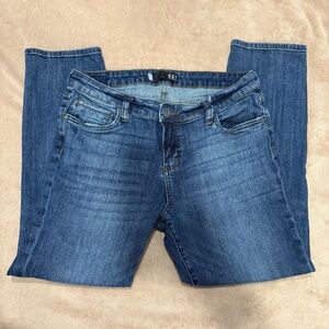 Kut from the Kloth Ankle Straight Leg Blue Jeans - Size 12